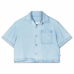 Chemise Crop Tencel | Enfant Blouses, T-Shirts|Blouses, T-Shirts
