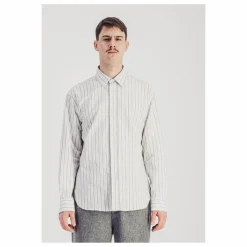 Parages Chemise Daily Rayée Popeline de Coton ||Homme T-Shirts, Chemises