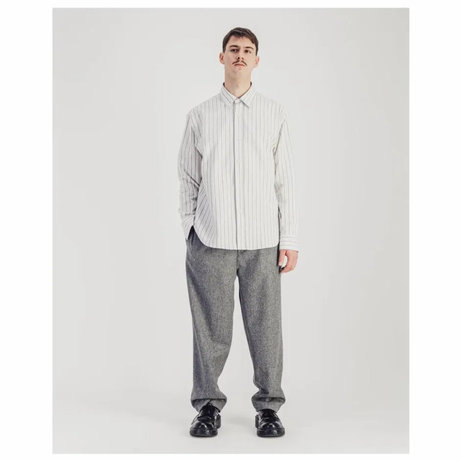 Parages Chemise Daily Rayée Popeline de Coton ||Homme T-Shirts, Chemises