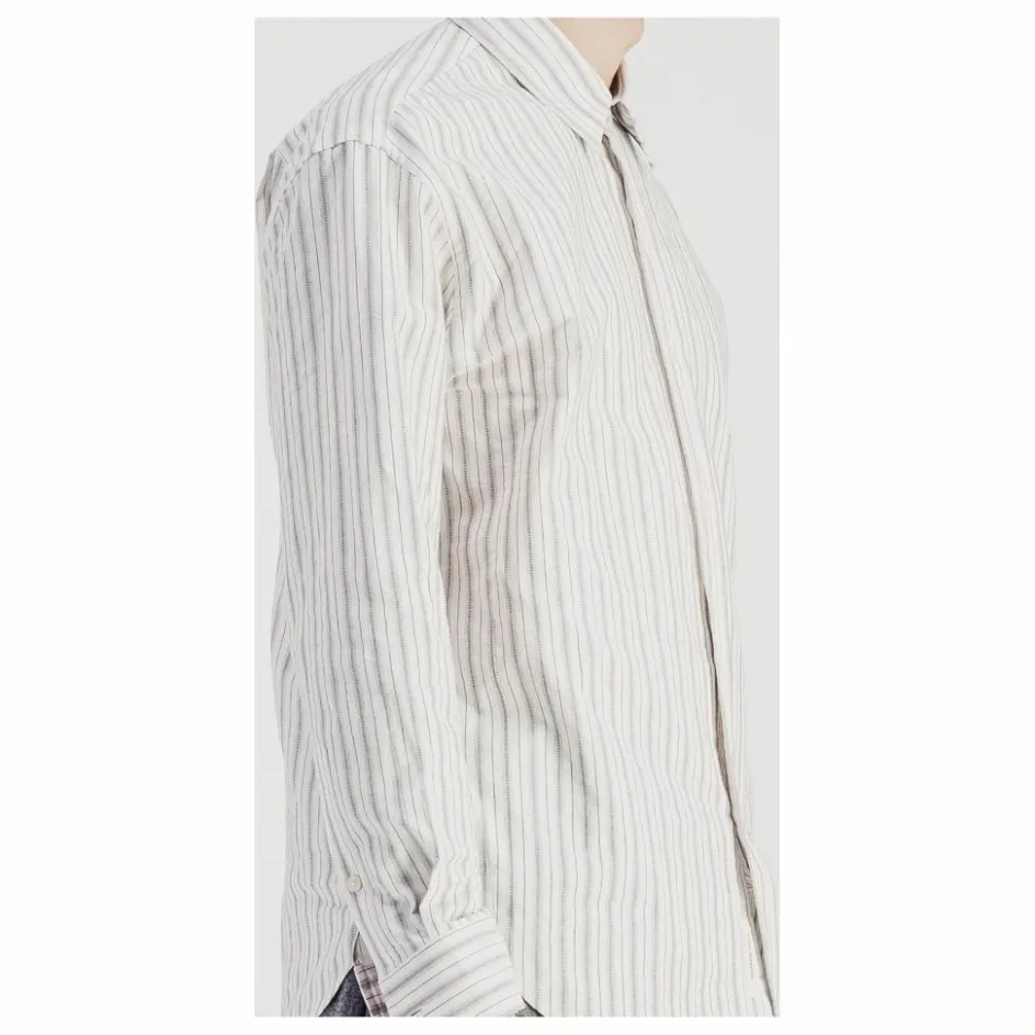 Parages Chemise Daily Rayée Popeline de Coton ||Homme T-Shirts, Chemises