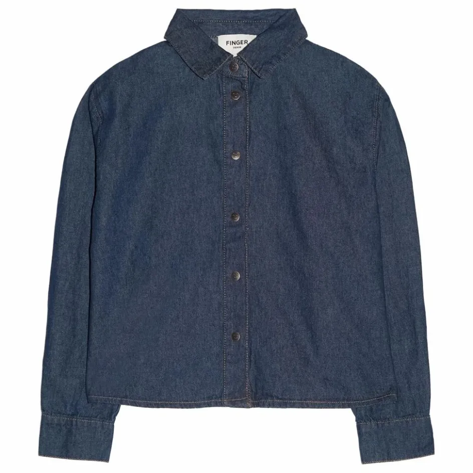 Outlet Chemise Denim Courte Crush | Enfant Blouses, T-Shirts|Blouses, T-Shirts