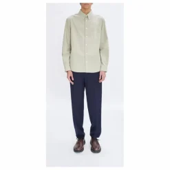 Discount A.P.C. Chemise Edouard Logo Coton Bio | Vert pâle