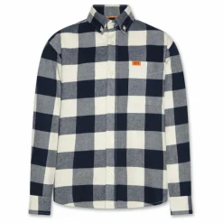 New AO76 Chemise Frank Jin Carreaux | Bleu marine