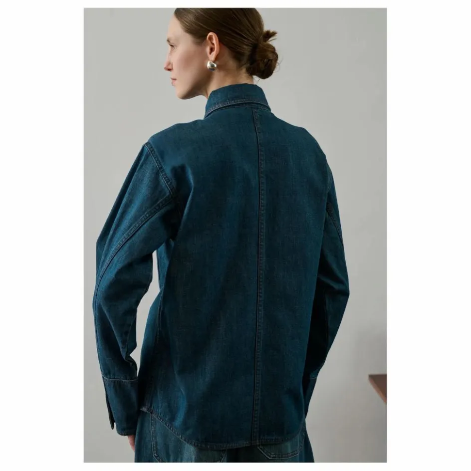 New Soeur Chemise Garance Denim | Bleu