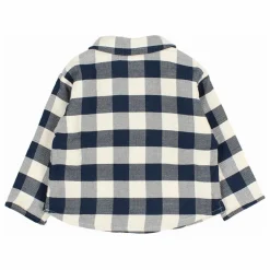 Hot Búho Chemise Gingham Carreaux Bébé | Bleu marine