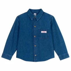 Petit Bateau Chemise Jean Logo Coton Bio ||Enfant T-Shirts, Chemises