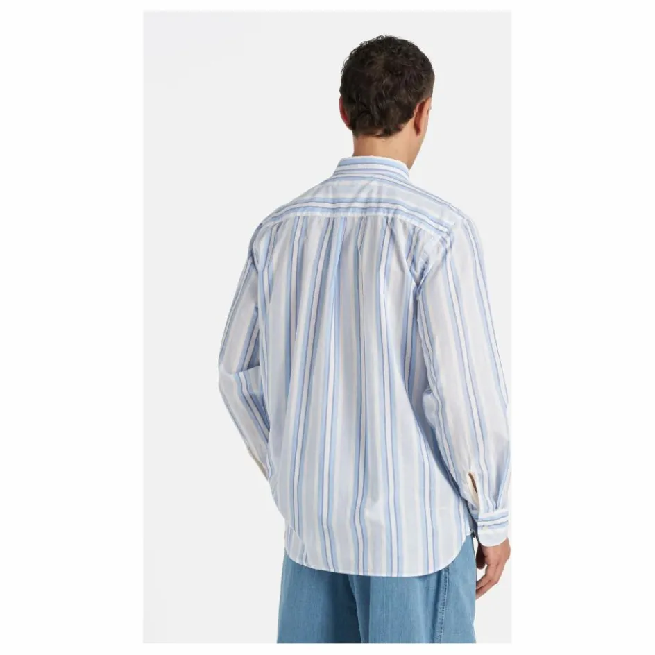 Homme Universal Works T-Shirts, Chemises*Chemise Lazy Day Rayures |