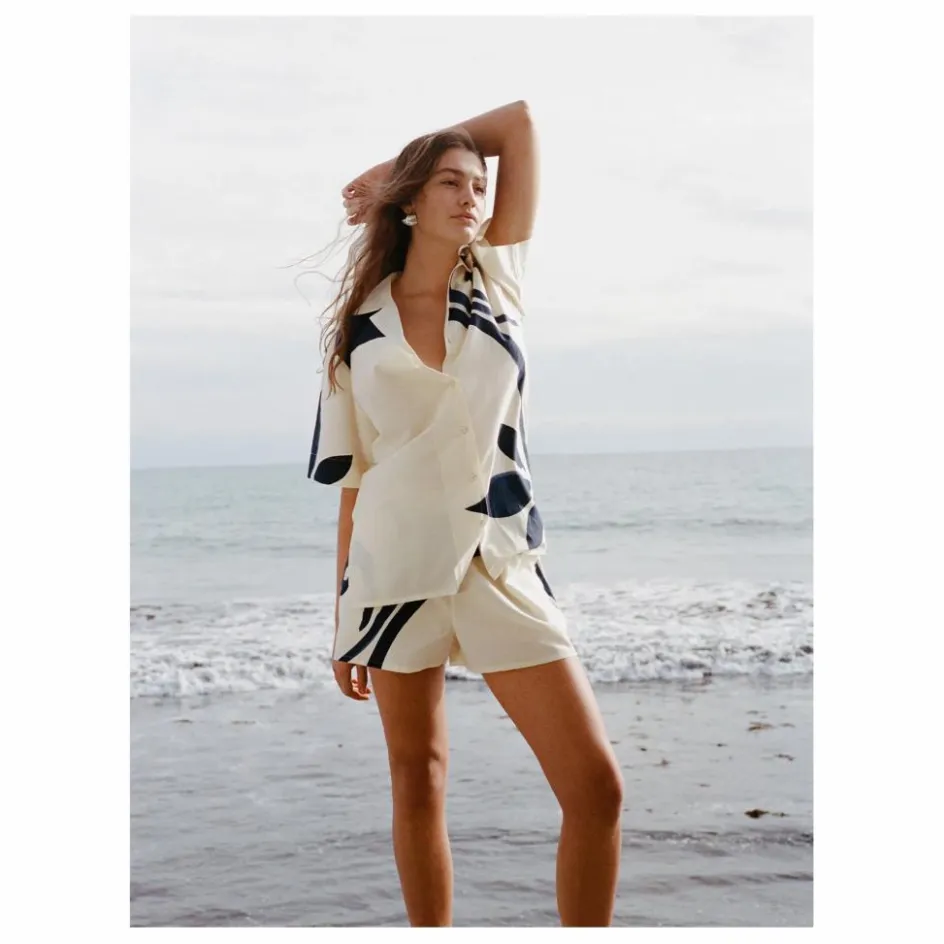 Sale Soleil Soleil Chemise Margot Soie | Ecru