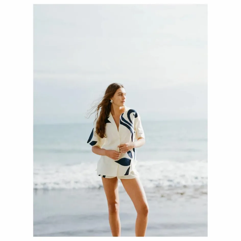 Sale Soleil Soleil Chemise Margot Soie | Ecru