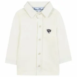Sale Tartine et Chocolat Chemise Poche Brodée | Nacre