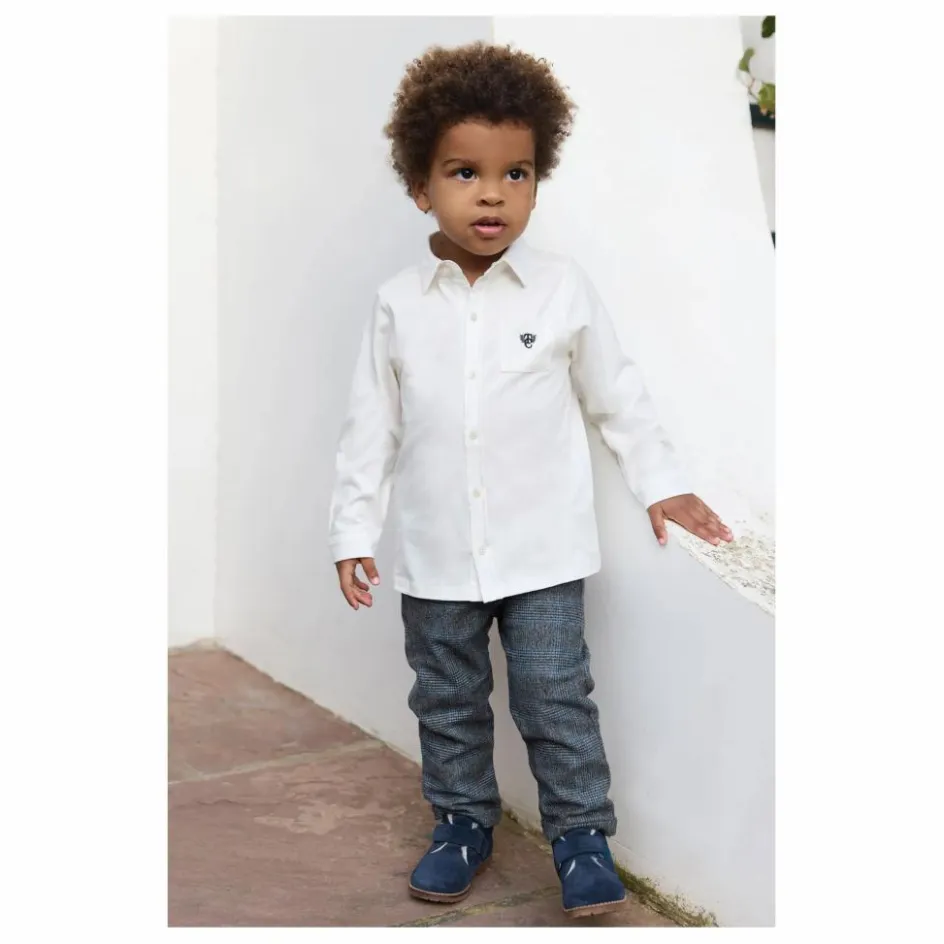 Sale Tartine et Chocolat Chemise Poche Brodée | Nacre