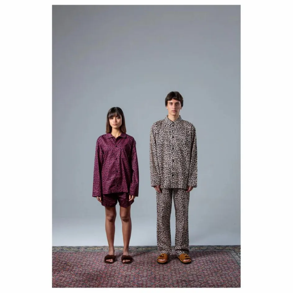 Homme Pockies Sous-Vêtements*Chemise Pyjama Léopard |