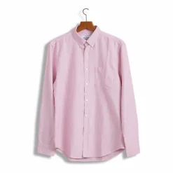Hot Portuguese Flannel Chemise Rayée Oxford Belavista | Rouge