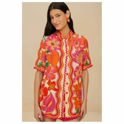 Discount Farm Rio Chemise Spring Affair Lin | Orange