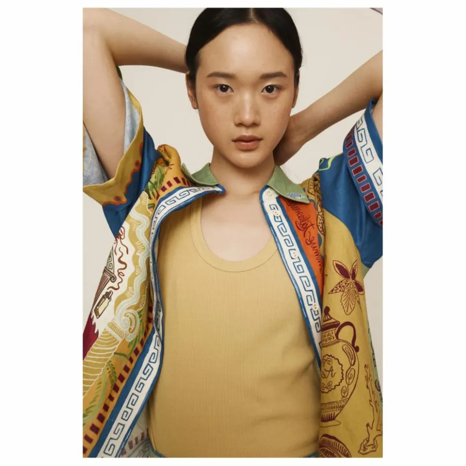 Online Alémais Chemise Surrealist Summer Lin | Jaune