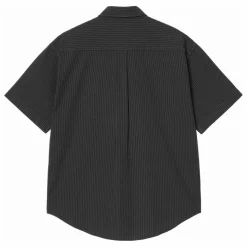 Sale Carhartt WIP Chemise Toland Rayée Seersucker | Noir