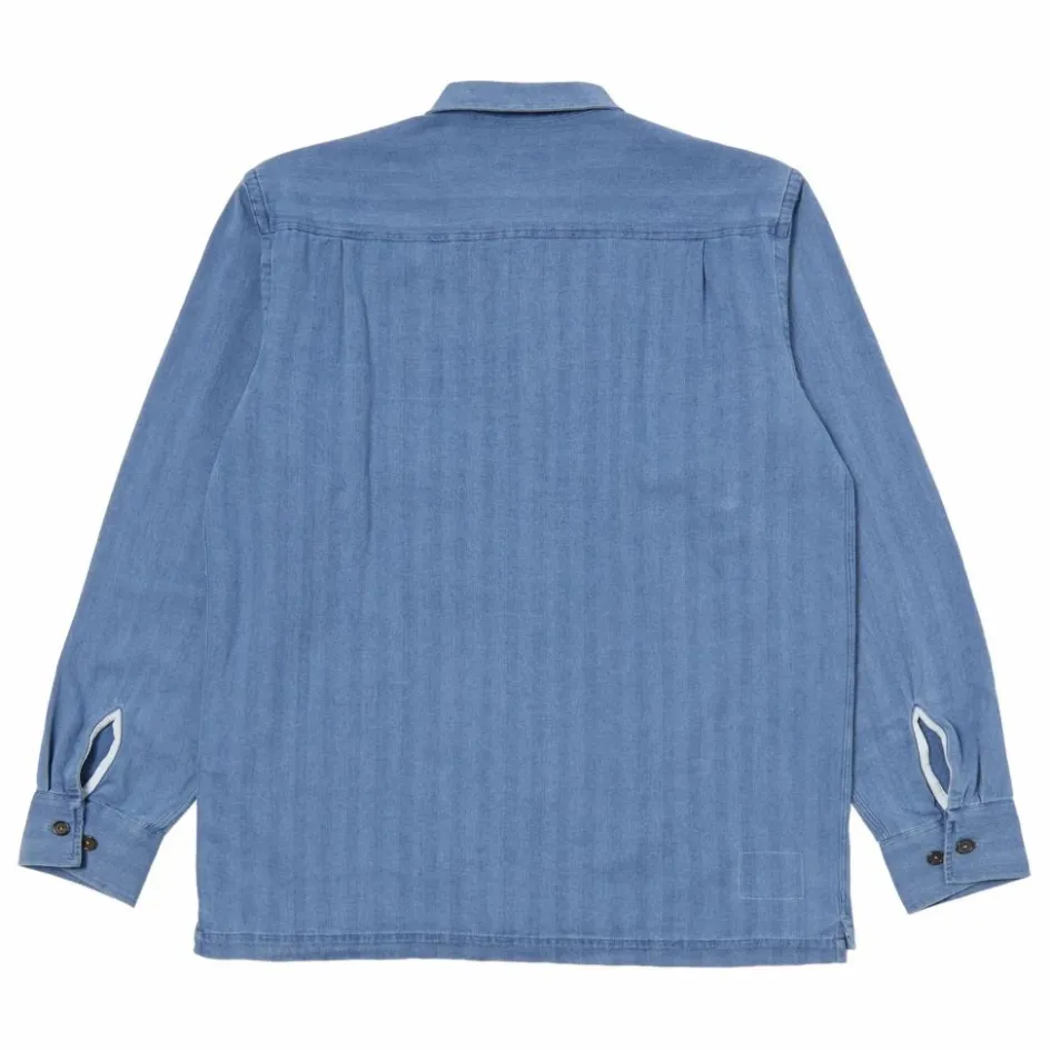 Universal Works Chemise Utility Herringbone ||Homme T-Shirts, Chemises