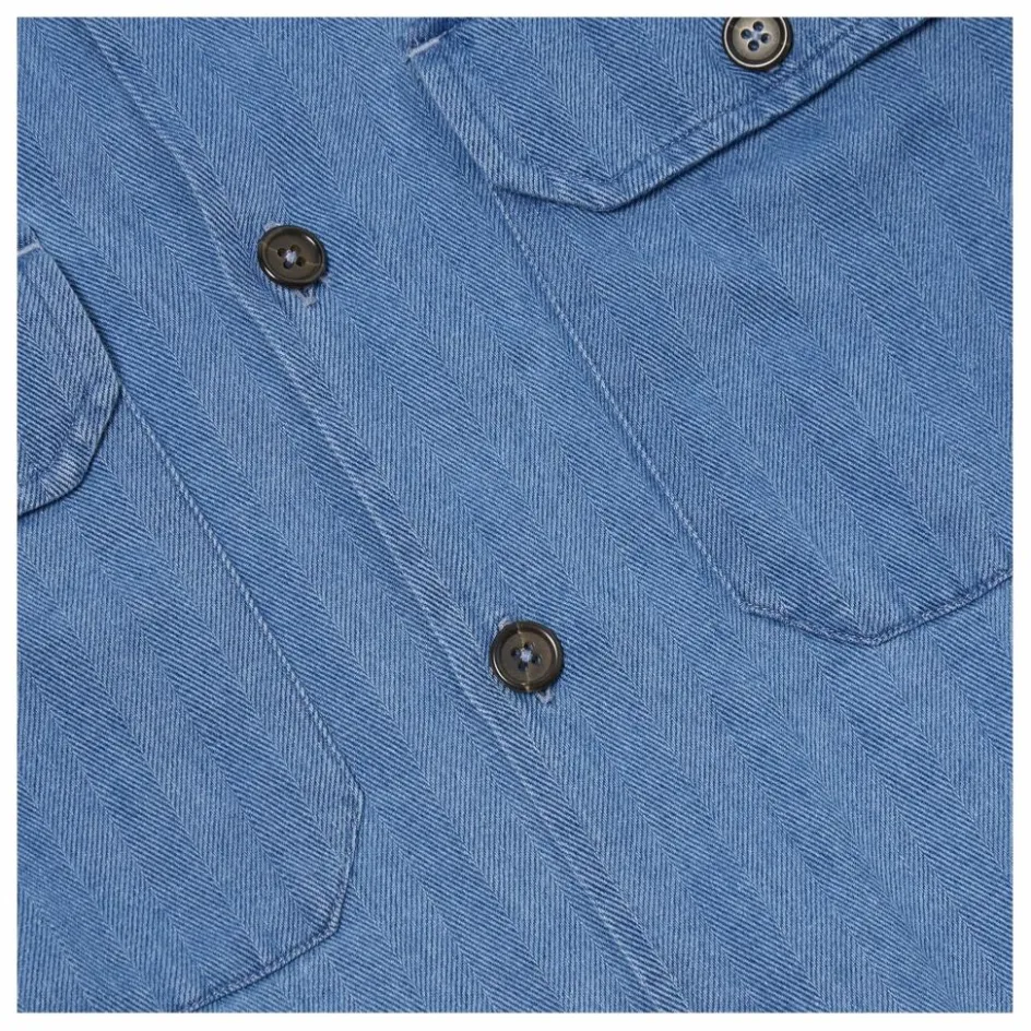 Universal Works Chemise Utility Herringbone ||Homme T-Shirts, Chemises