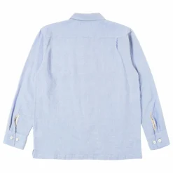 Discount Universal Works Chemise Utility Seersucker | Bleu ciel