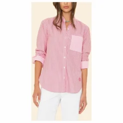 Online Xirena Chemise Violette Rayée x Léa Meylan | Rose