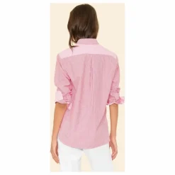 Online Xirena Chemise Violette Rayée x Léa Meylan | Rose