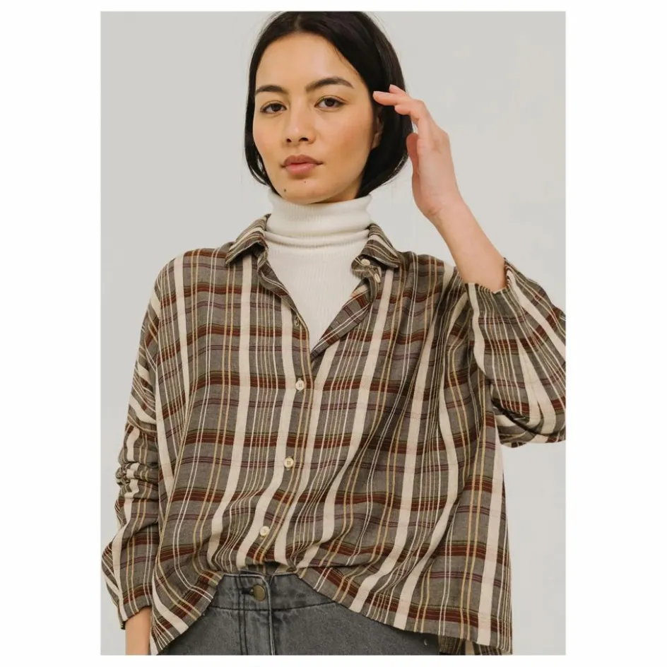 Femme Tinsels Blouses, Chemises*Chemise Wood Sevilla Carreaux |