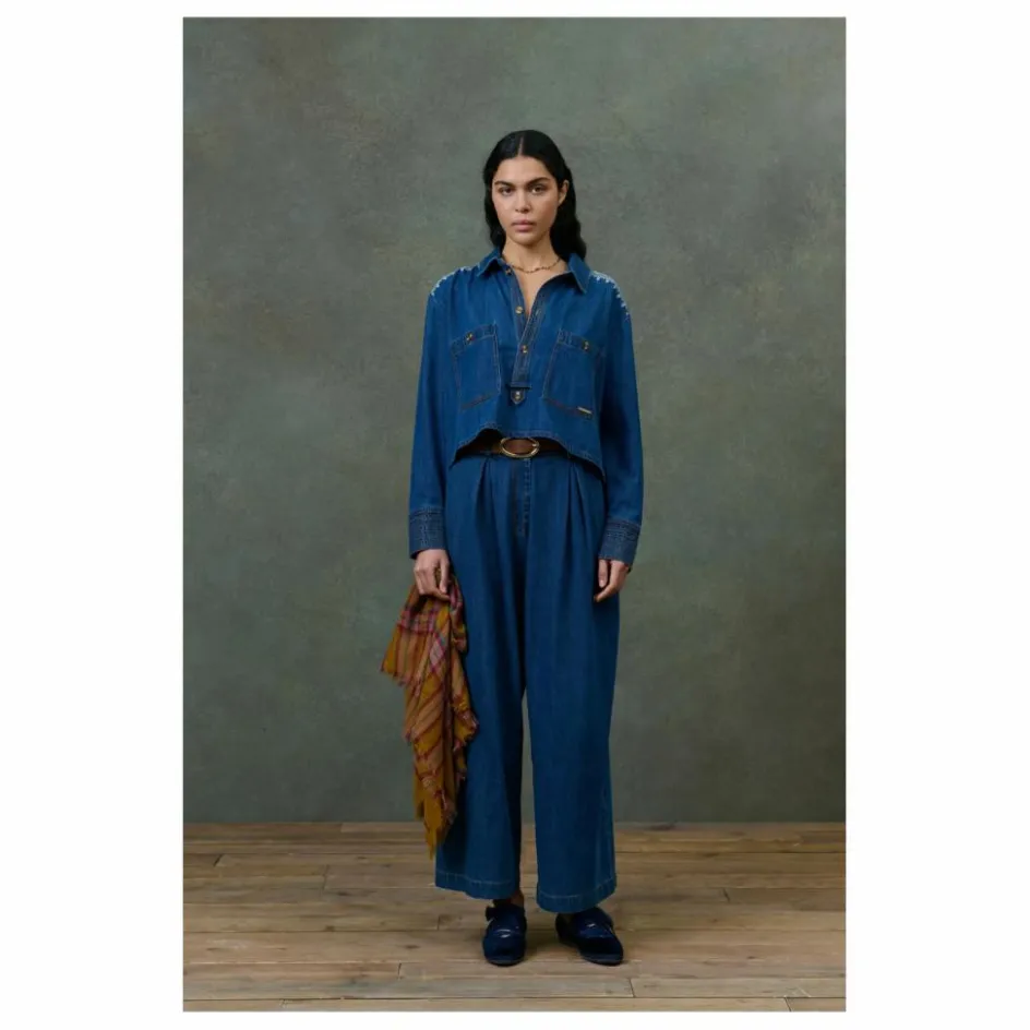 Sale Chemise Ylayana Denim - Collection Femme | Femme Blouses, Chemises