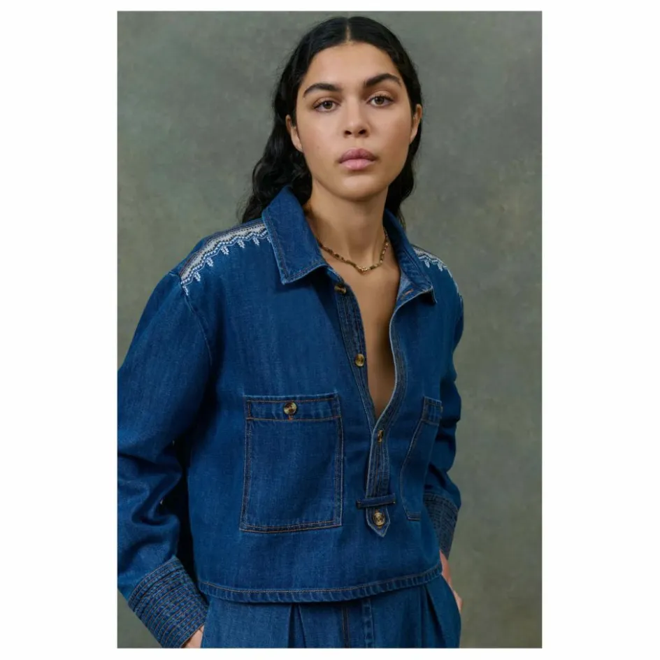 Sale Chemise Ylayana Denim - Collection Femme | Femme Blouses, Chemises