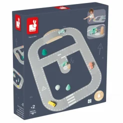 Janod Circuit de voitures en feutrine Multicolore