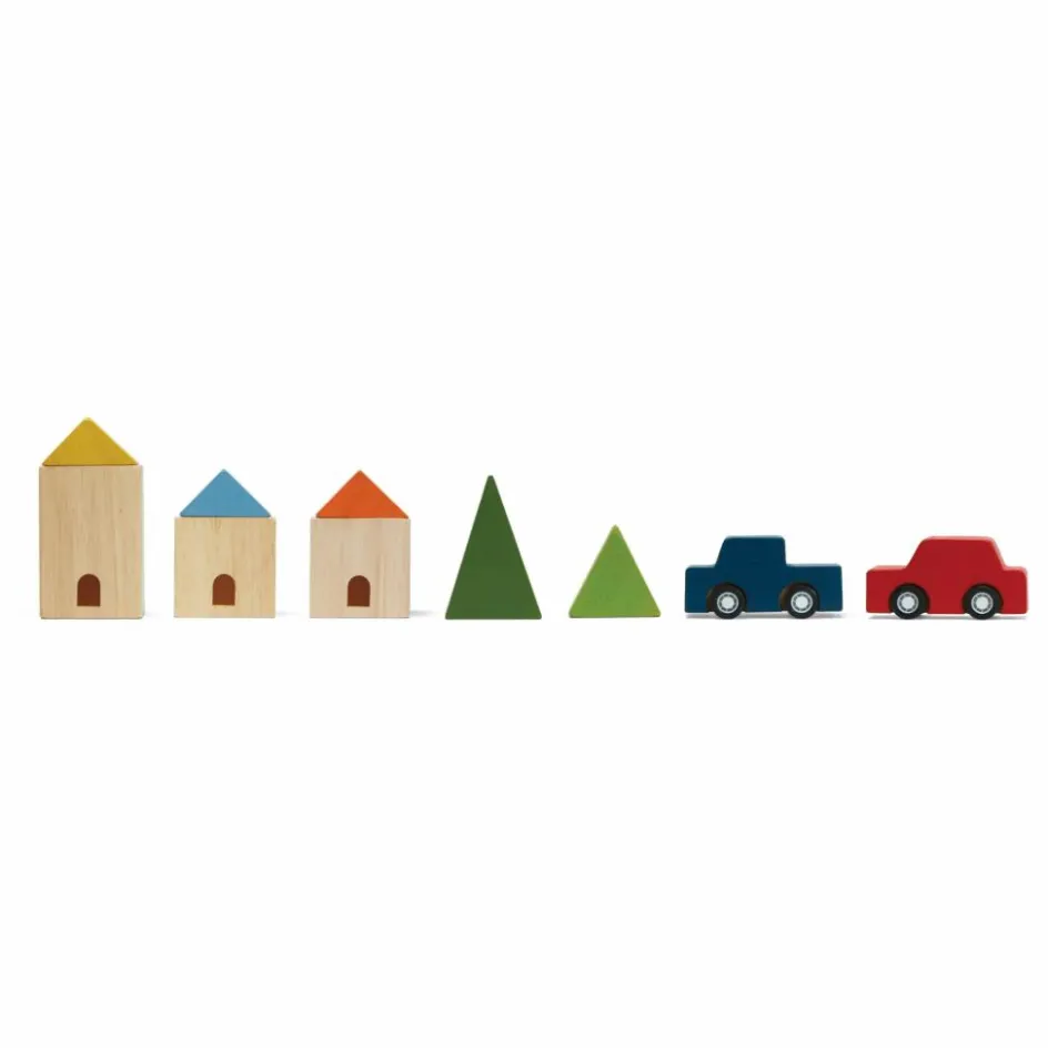 Plan Toys Garages, Circuits*Circuit en caoutchouc naturel et ses accessoires