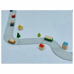 Plan Toys Garages, Circuits*Circuit en caoutchouc naturel et ses accessoires