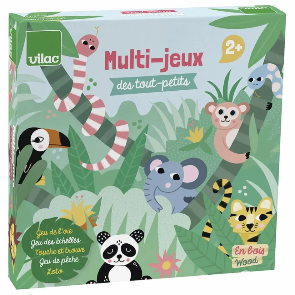 Vilac Coffret 5 jeux pour tout-petits Iceland - Michelle Carlslund| Jeux De Société|Jeux Éducatifs