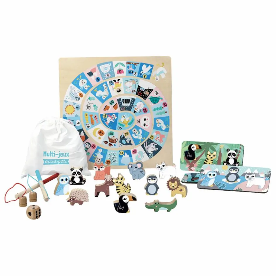 Vilac Coffret 5 jeux pour tout-petits Iceland - Michelle Carlslund| Jeux De Société|Jeux Éducatifs