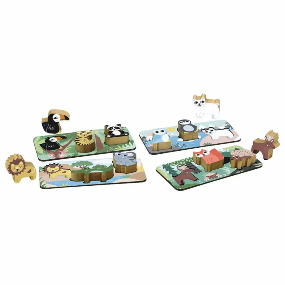 Vilac Coffret 5 jeux pour tout-petits Iceland - Michelle Carlslund| Jeux De Société|Jeux Éducatifs