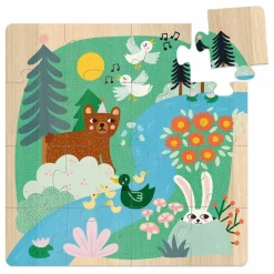 Vilac Puzzles|Jeux Éducatifs*Coffret 3 puzzles Animaux du monde - 16 pièces