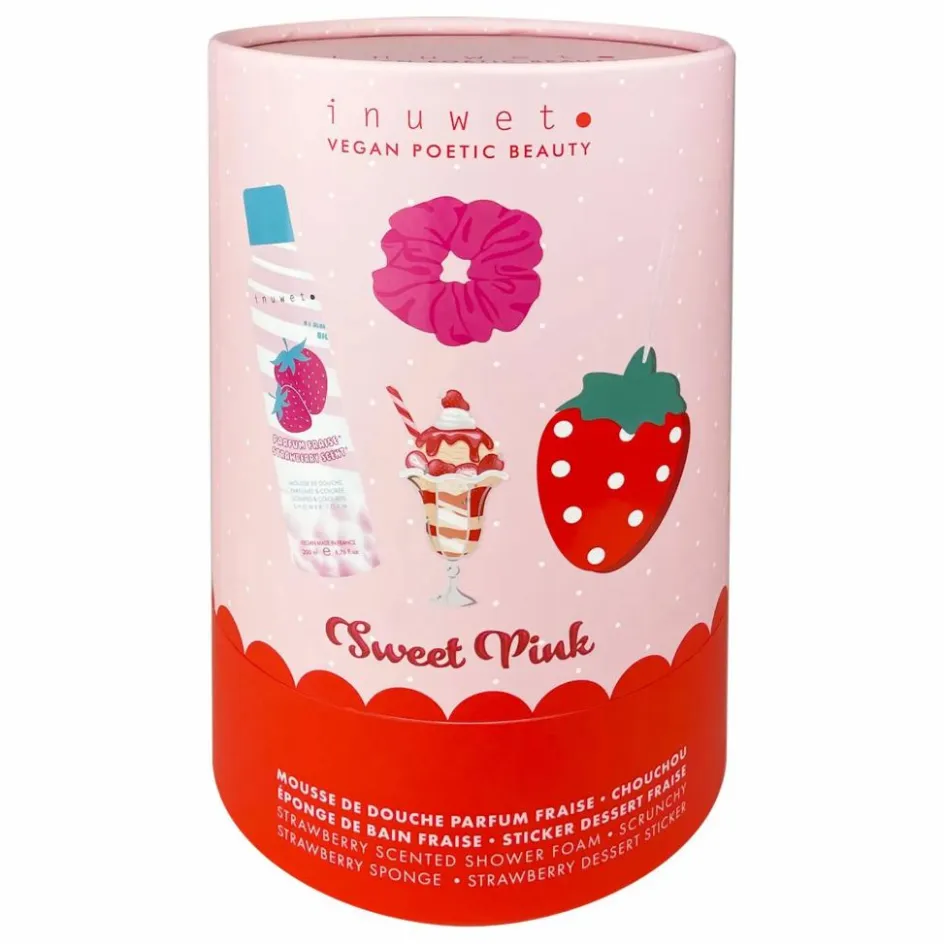 Discount Inuwet Coffret bombes de bain Fun bath box Fraise Rose