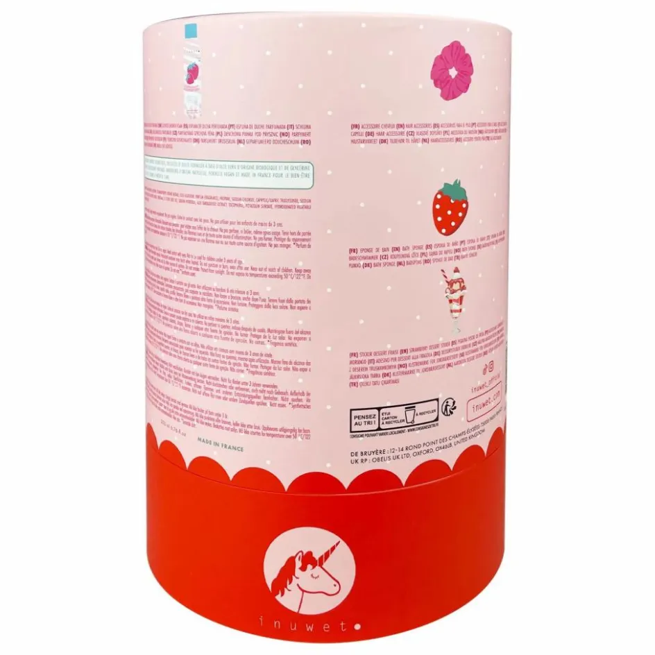Discount Inuwet Coffret bombes de bain Fun bath box Fraise Rose