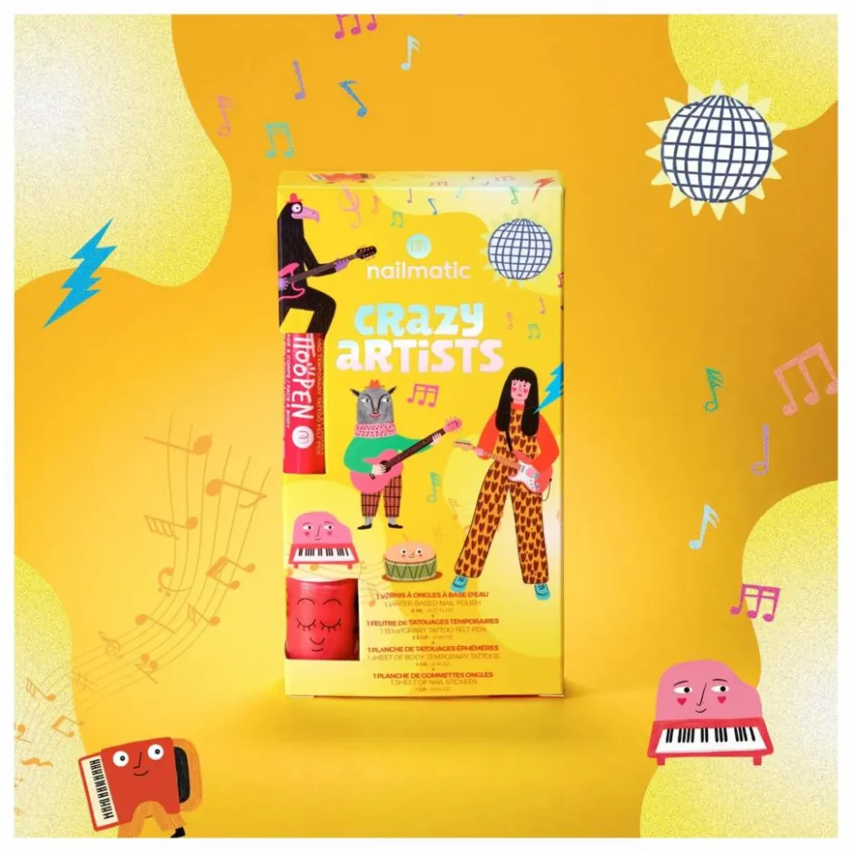 Nailmatic Kids Coffret Crazy Artists|Enfant Coffrets|Coffrets