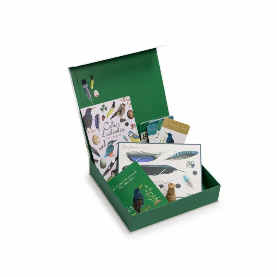Moulin Roty Coffret découverte des oiseaux| Jeux Éducatifs