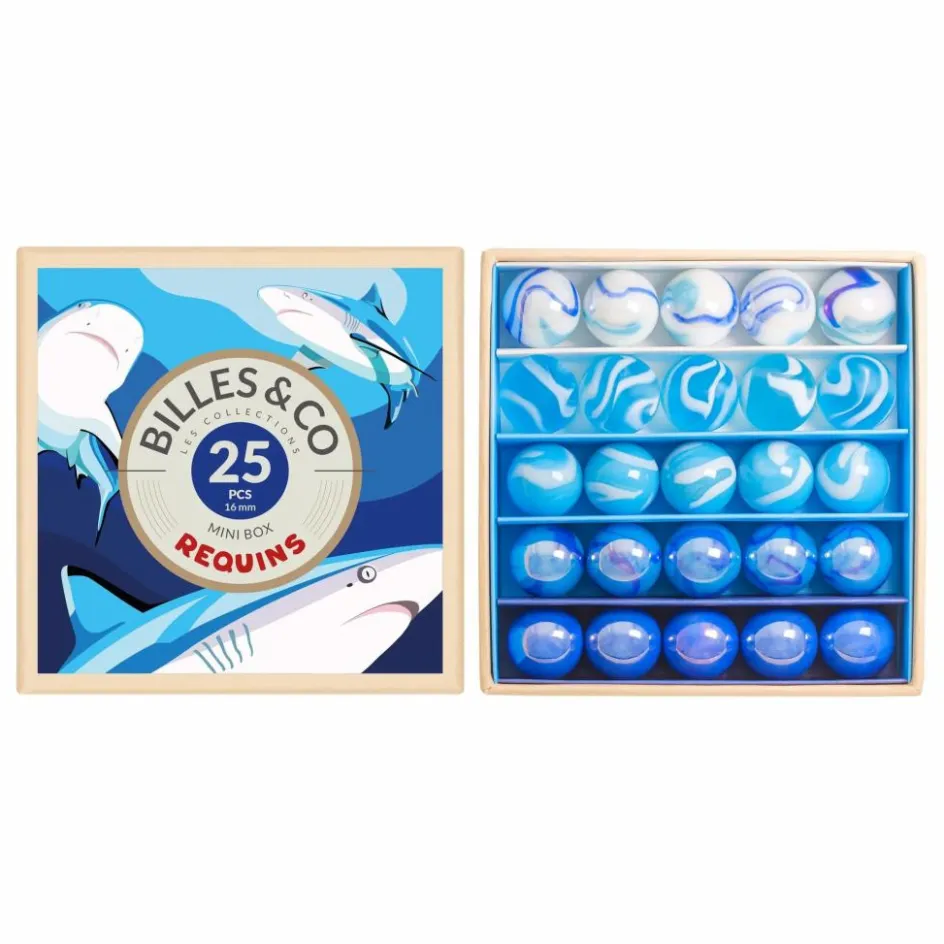 Billes & Co Jeux D'Extérieur*Coffret de 25 billes Requins |