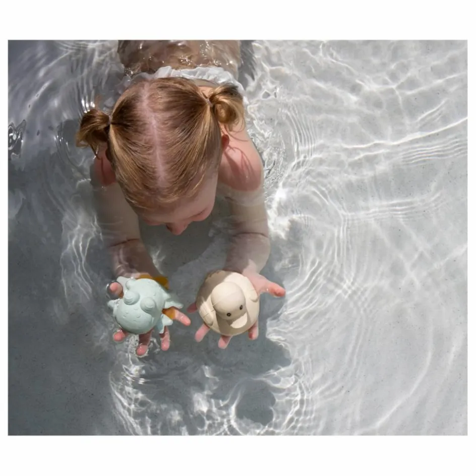 Hevea Coffret de jouets pour le bain upcyclés - Canard & Grenouille || Jouets D'Éveil|L'Heure Du Bain