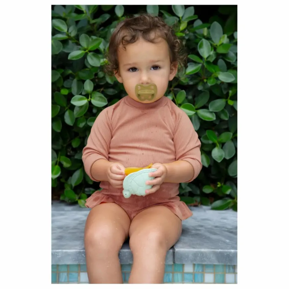 Hevea Jouets D'Éveil|L'Heure Du Bain*Coffret de jouets pour le bain upcyclés - Tortue & Baleine |