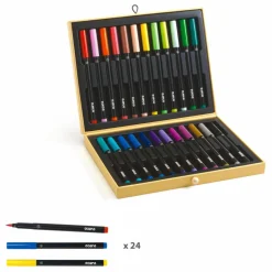 Online Djeco Coffret feutres pinceaux Multicolore
