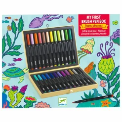 Online Djeco Coffret feutres pinceaux Multicolore