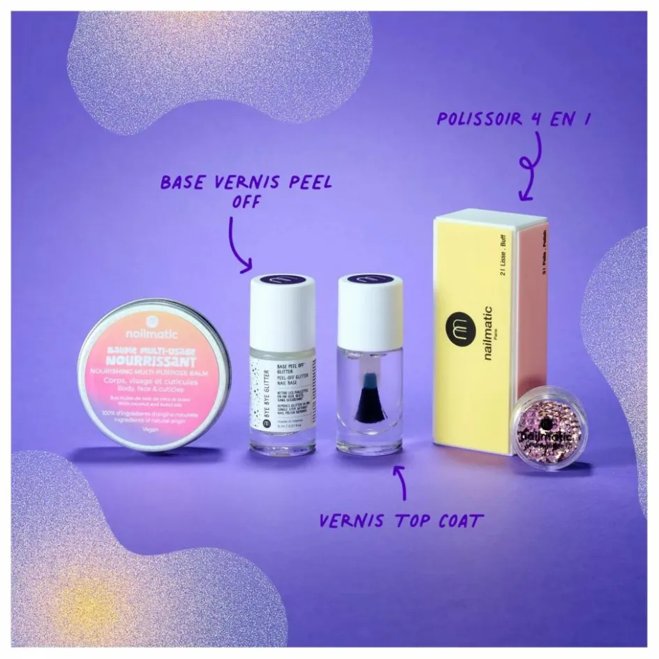 Hot Nailmatic Kids Coffret Glitter Gang Non teinté