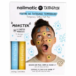 Discount Coffret Kit duo feutre de tatouage Tattoopen Monster Enfant Soins Du Corps|Coffrets