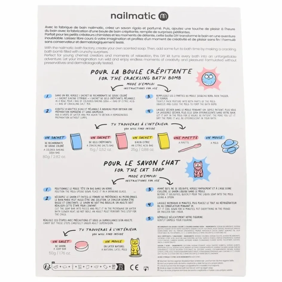 Enfant Nailmatic Kids Coffrets|Coffrets*Coffret La Fabrique de savons et de bombes de bain - 1 savon et 1 bombe |
