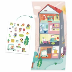 Djeco Coffret multi-activités Les animaux et leurs maisons| Loisirs Créatifs