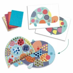 Djeco Coffret multi-activités Les animaux et leurs maisons| Loisirs Créatifs