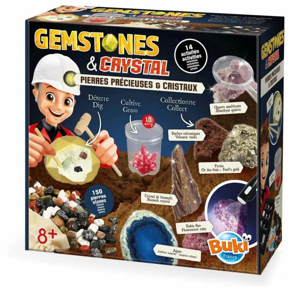 Buki Coffret pierres précieuses et cristaux| Jeux Éducatifs